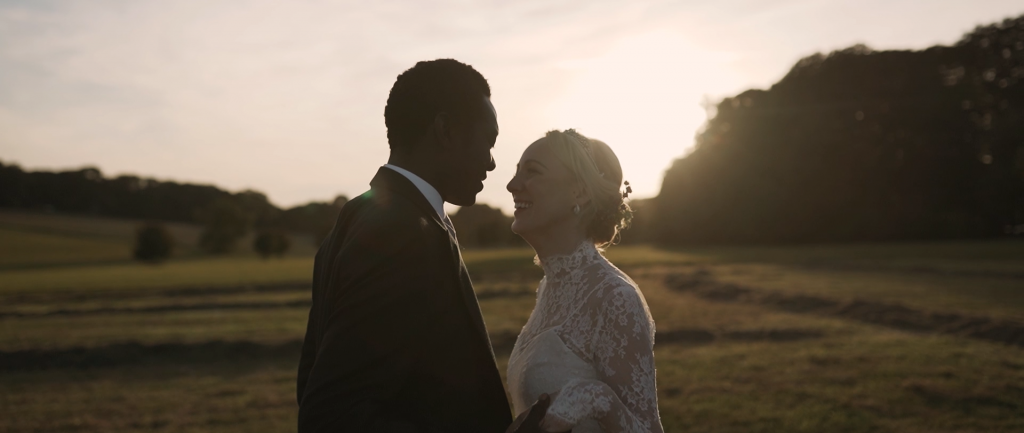 Wedding videographer and photographer working together