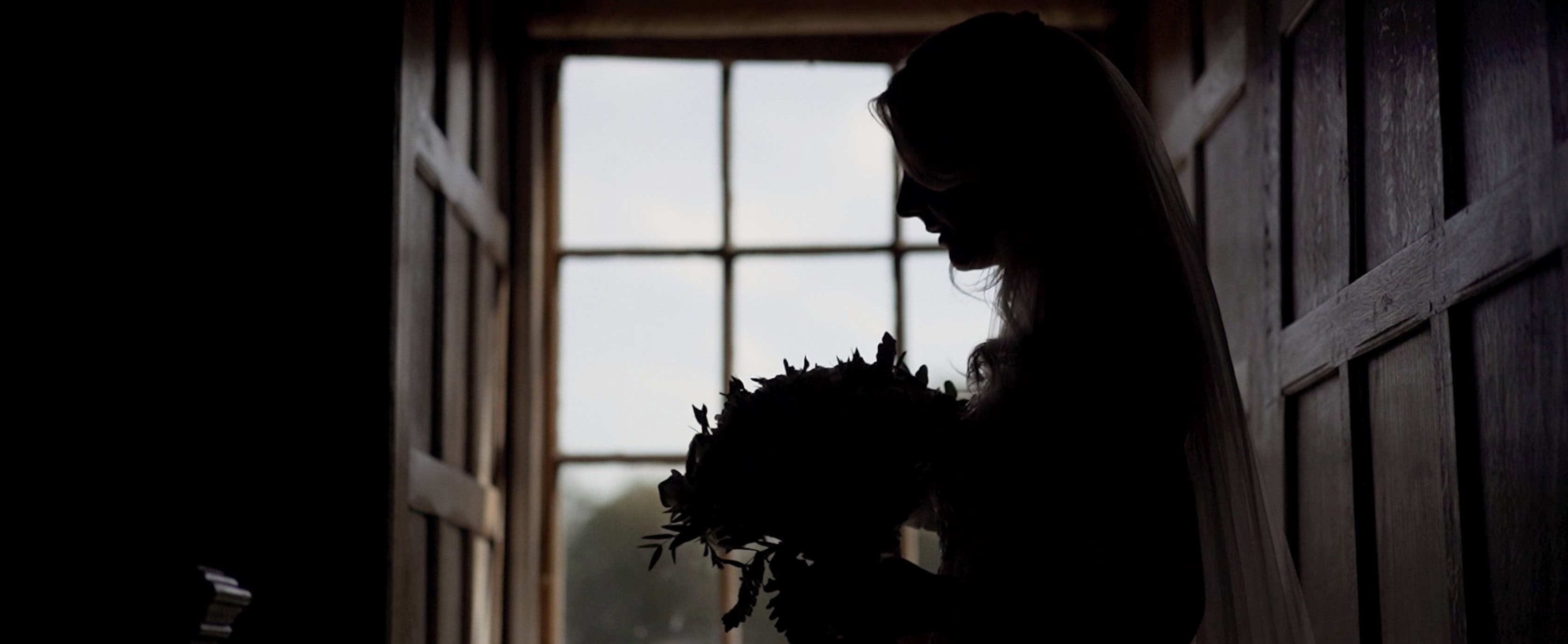 Wedding silhouette shot