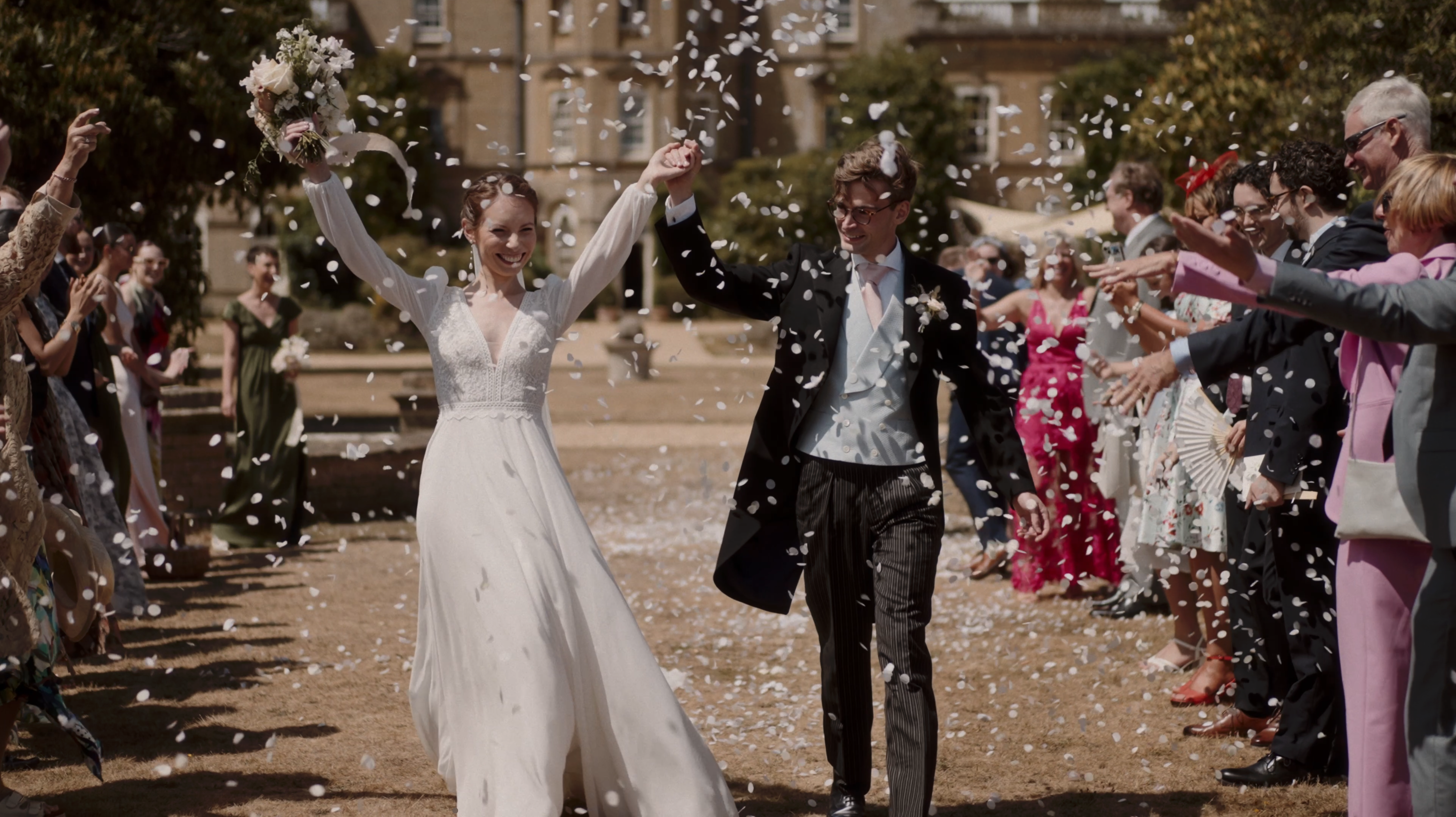 Emma and Jonathan wedding film at Pylewell Park, Hampshire