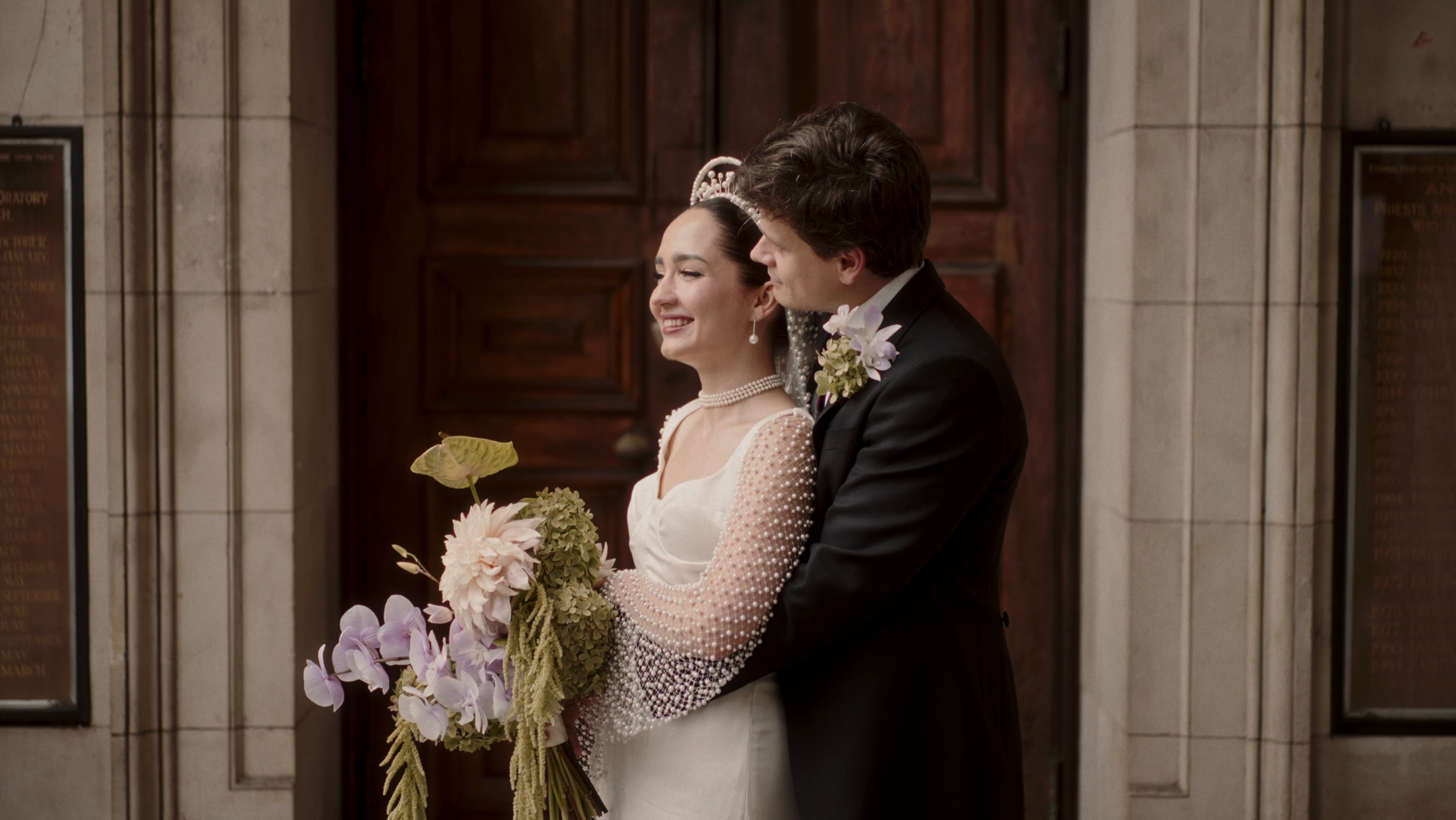 Natalya and Hugo at Brompton Oratory