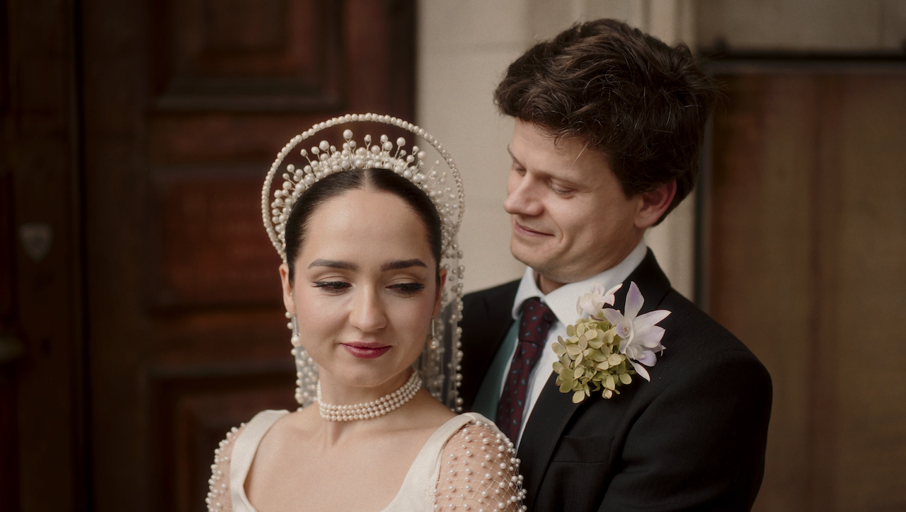 Natalya and Hugo at Spring Restaurant, Somerset House
