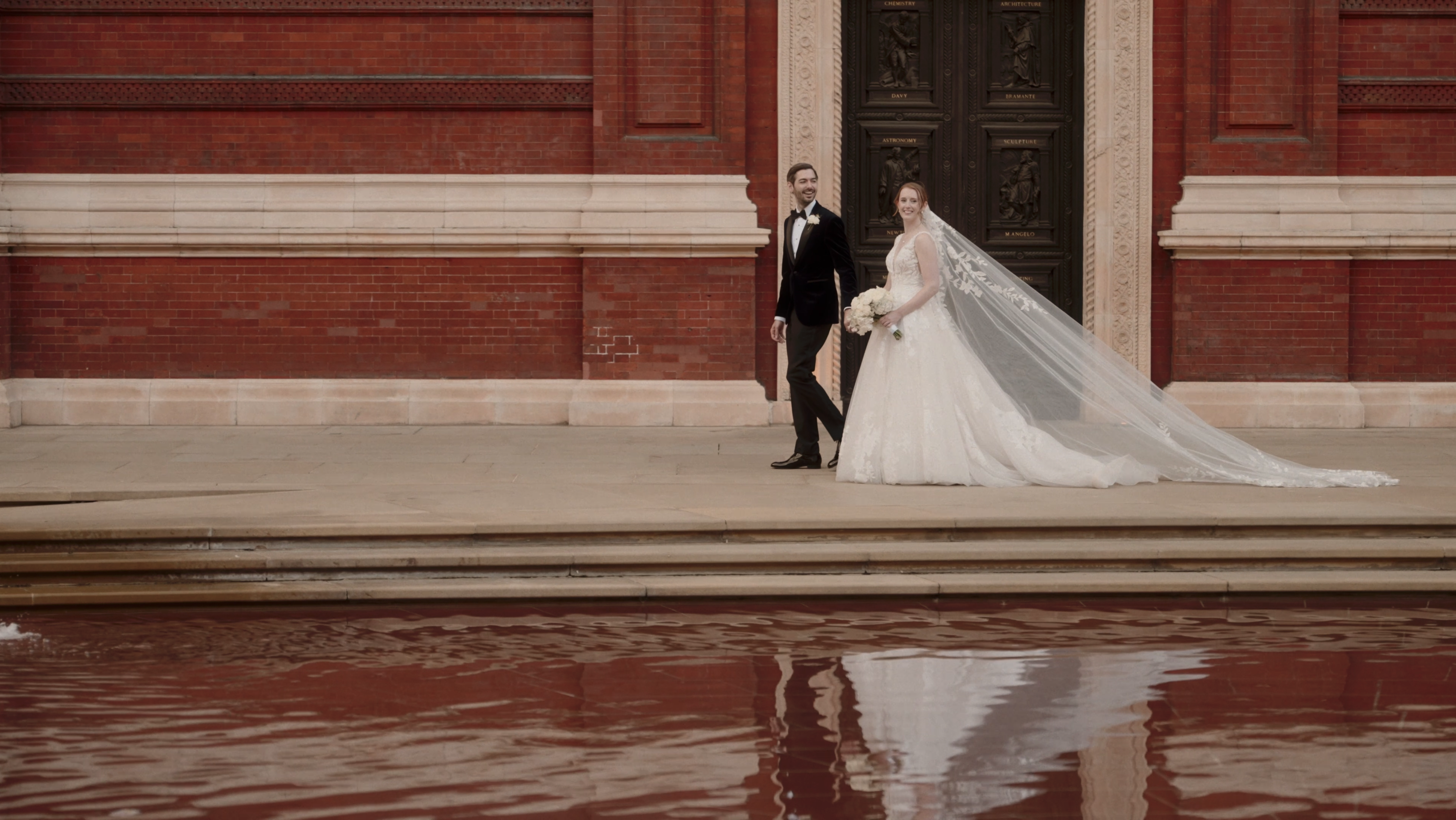 Zoe and Dominik at the Victoria and Albert Museum